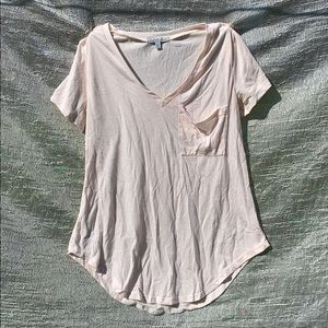 Simple Peach Short-Sleeved T-Shirt
